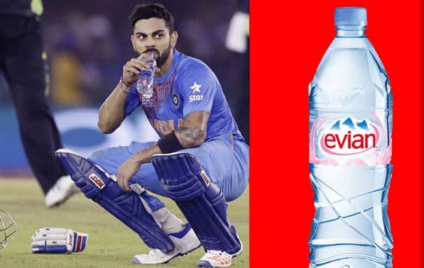 virat kohli drinking water rupees 600